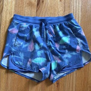 All in Motion Girls Large 10 12 Purple Layered Athletic Shorts